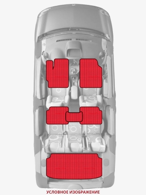 ЭВА коврики «Queen Lux» комплект для Honda Civic 5D (8G)